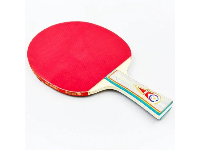 Ракетка для настольного тенниса GOLD CUP в чехле от компании Интернет-магазин VPROK_kz - фото 1