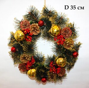 Рождественский венок, D 35 см