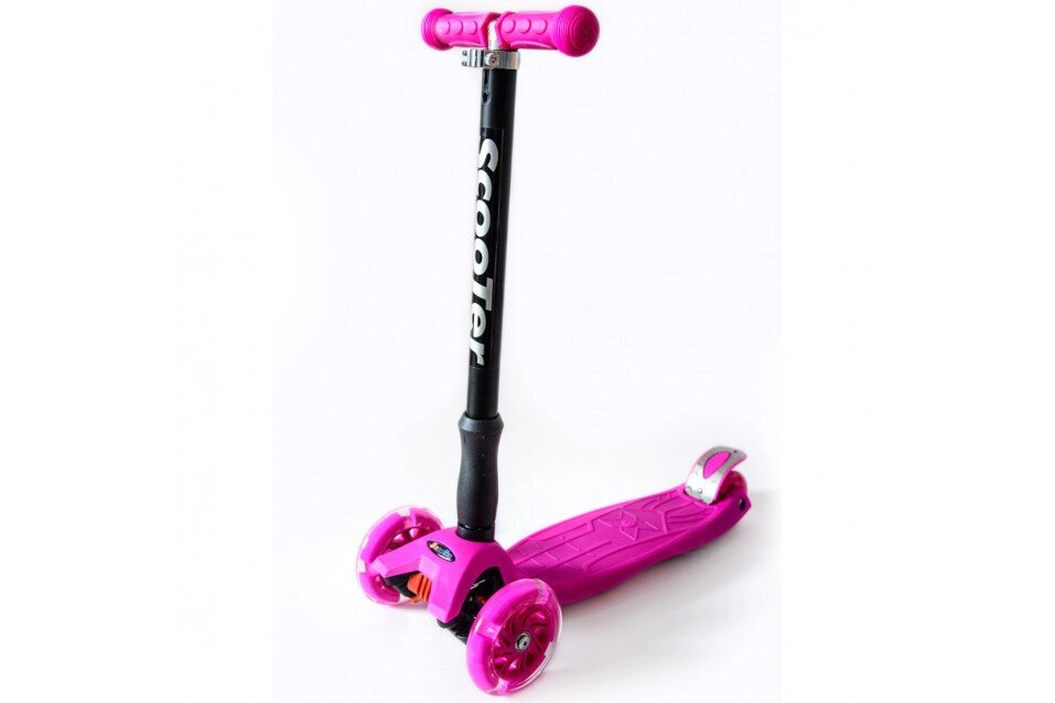 Самокат Scooter, розовый от компании Интернет-магазин VPROK_kz - фото 1