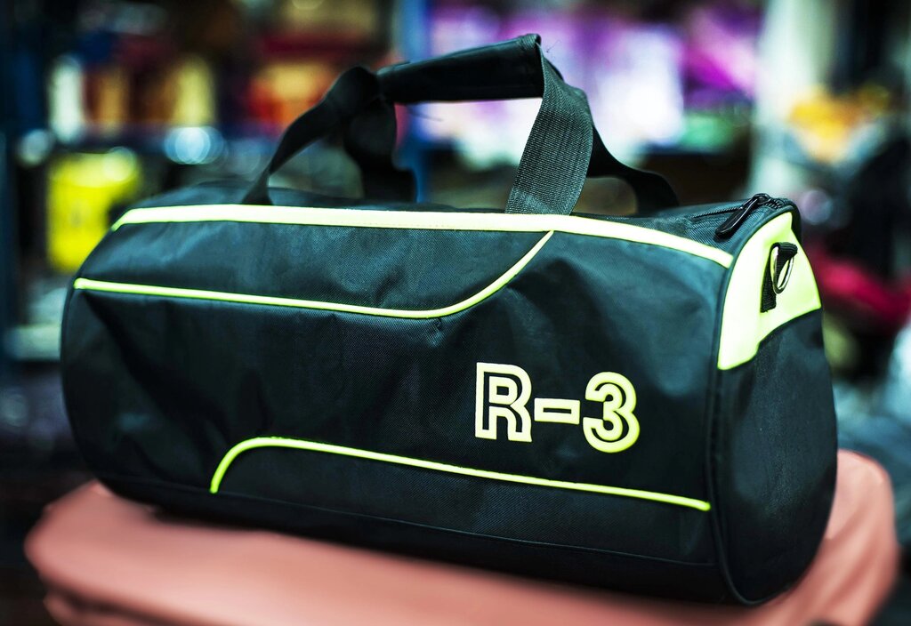 Спортивная дорожная сумка "R-3" (черная), 43х23х20 см от компании Интернет-магазин VPROK_kz - фото 1