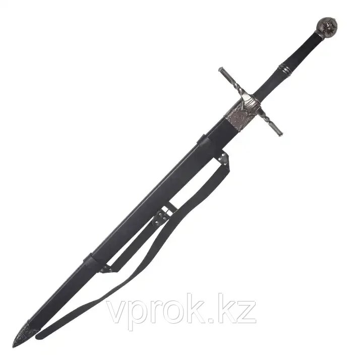 Средневековый рыцарский двуручный меч Ведьмак-3 Дикая охота для косплея (имитация), 120 см, 2 кг от компании Интернет-магазин VPROK_kz - фото 1