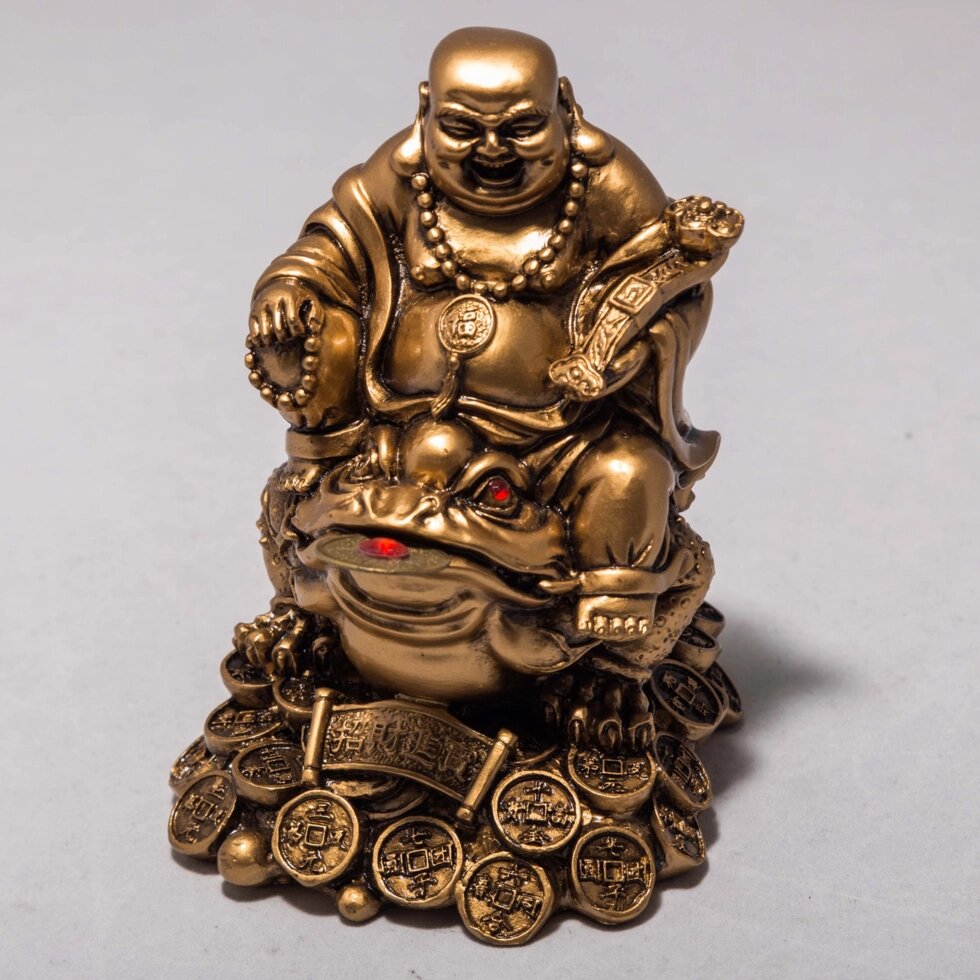 Статуэтка "Будда с лягушкой" (12 см) от компании Интернет-магазин VPROK_kz - фото 1