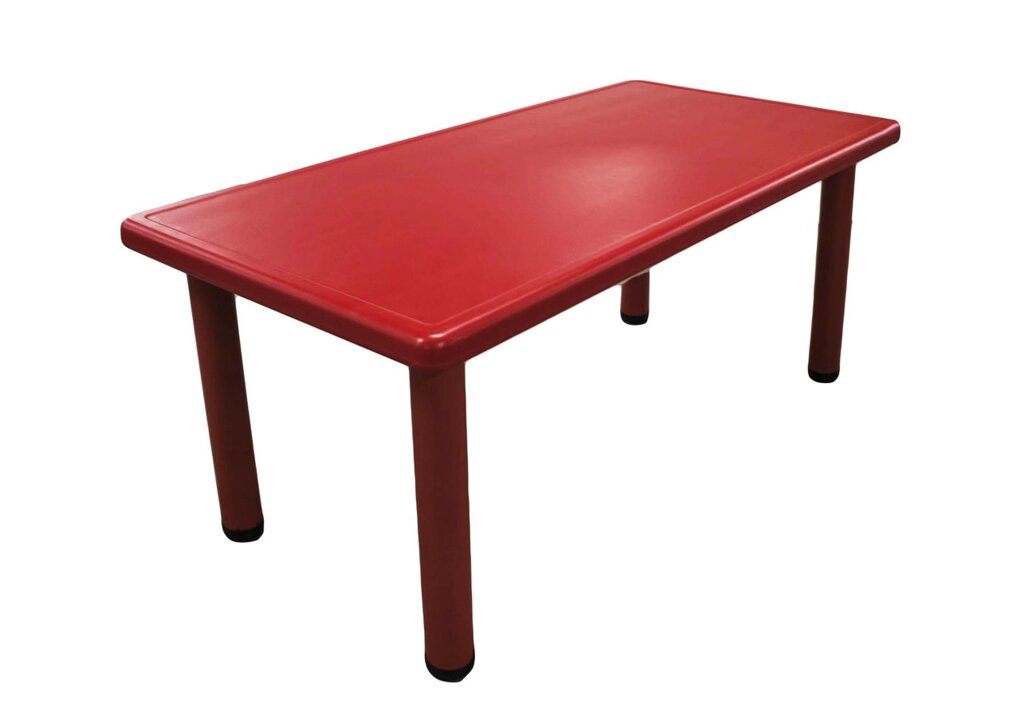 Столик пластиковый, красный, 120*60*51 см от компании Интернет-магазин VPROK_kz - фото 1