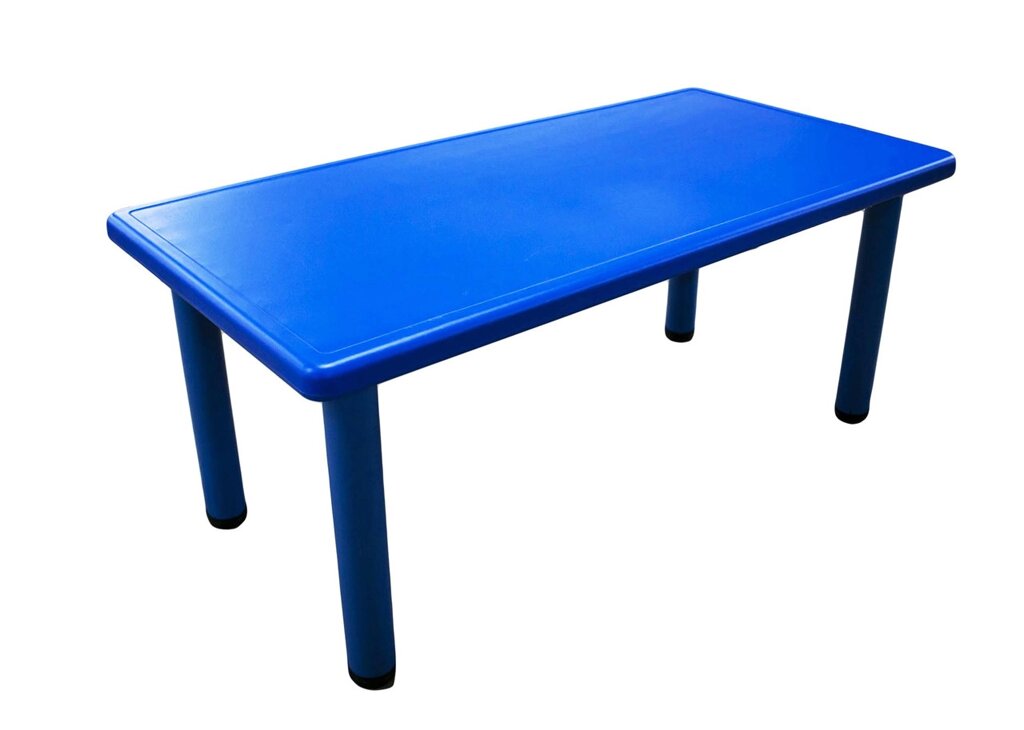 Столик пластиковый, синий, 120*60*51 см от компании Интернет-магазин VPROK_kz - фото 1