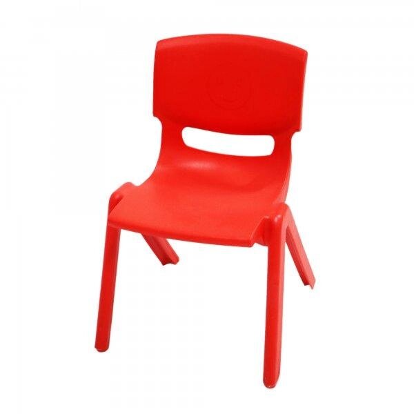 Стульчик детский пластиковый высота сиденья 30 см, красный от компании Интернет-магазин VPROK_kz - фото 1
