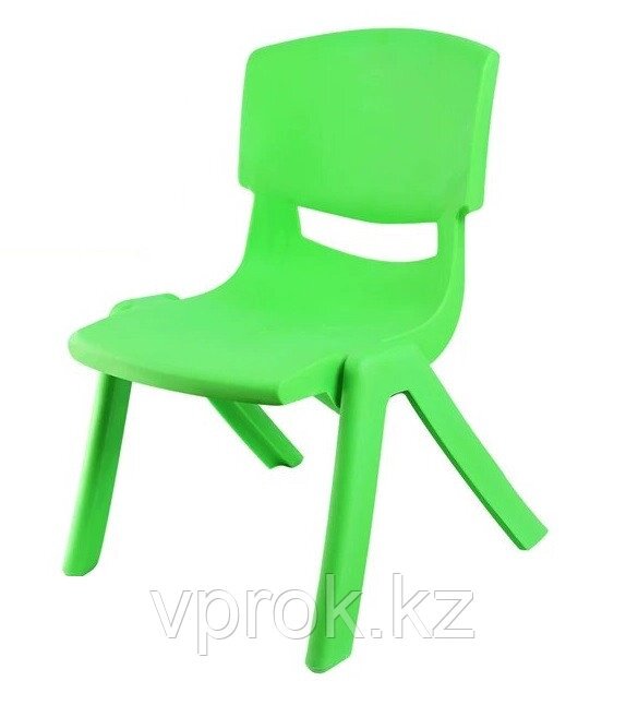 Стульчик детский пластиковый высота сиденья 30 см, зеленый, Иран от компании Интернет-магазин VPROK_kz - фото 1
