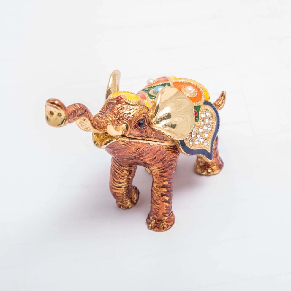 Сувенир-шкатулка "Индийский слоник" 10*11см от компании Интернет-магазин VPROK_kz - фото 1