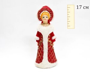 Сувенир-снегурочка, красная, 17 см