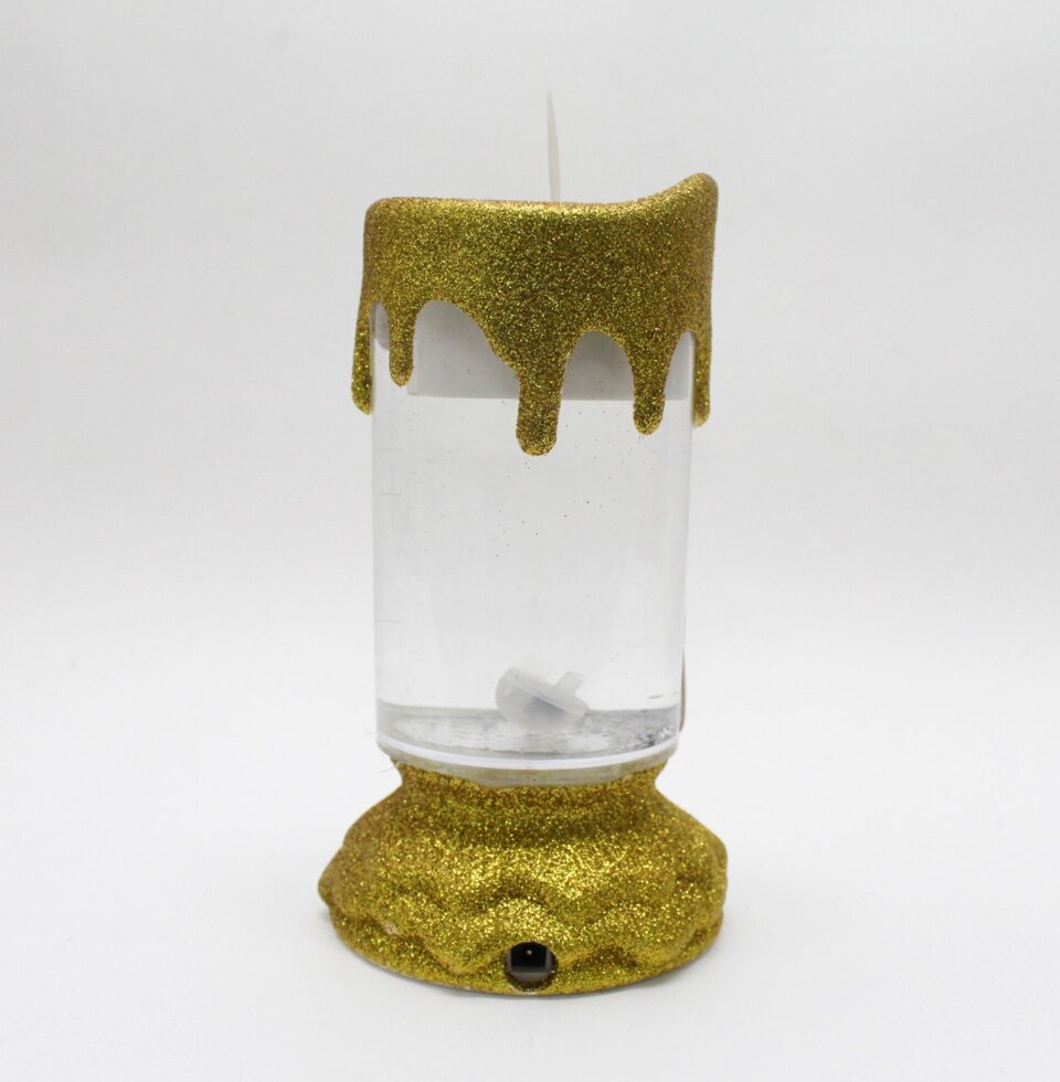 Свеча-лампа декоративная Romantic Candle S-100, золотистая, 17 см от компании Интернет-магазин VPROK_kz - фото 1