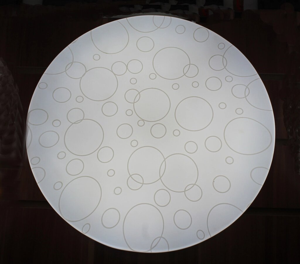 Светильник LED c плафоном, бело-серый, D 27 см от компании Интернет-магазин VPROK_kz - фото 1