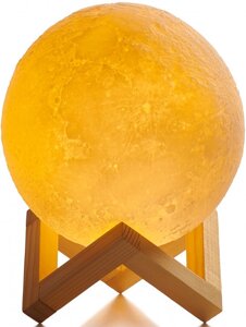 Светильник шар Moon Lamp настольный 3D