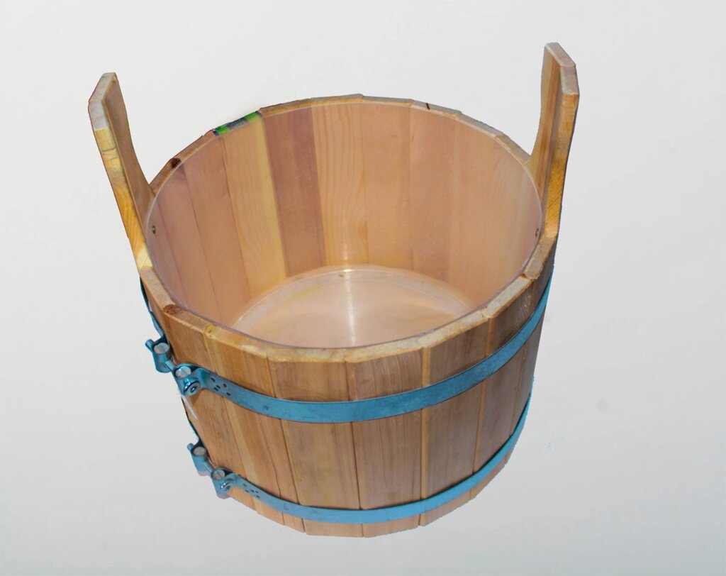 Таз деревянный для бани и сауны, шайка 20 л от компании Интернет-магазин VPROK_kz - фото 1