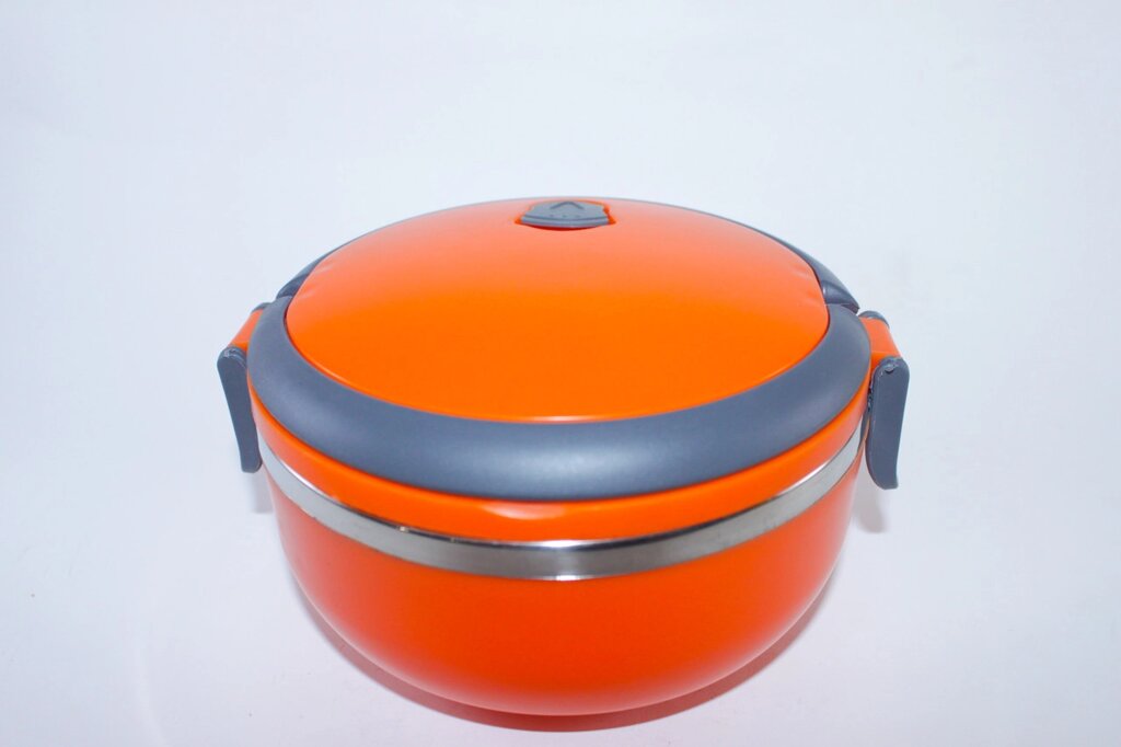 Термос для еды 1л, оранжевый от компании Интернет-магазин VPROK_kz - фото 1
