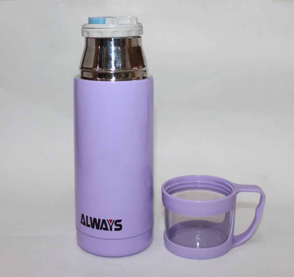 Термос из нержавеющей стали "Always", 0,35л, фиолетовый от компании Интернет-магазин VPROK_kz - фото 1