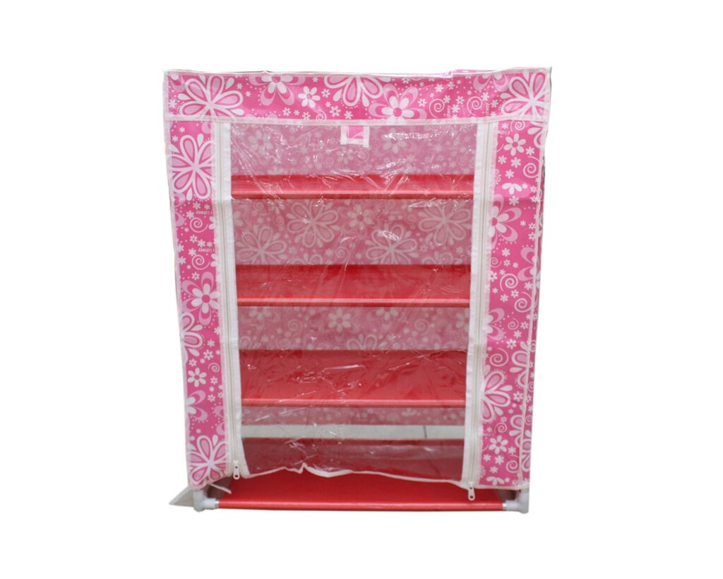 Тканевой шкаф для обуви, розовый, 72 см от компании Интернет-магазин VPROK_kz - фото 1