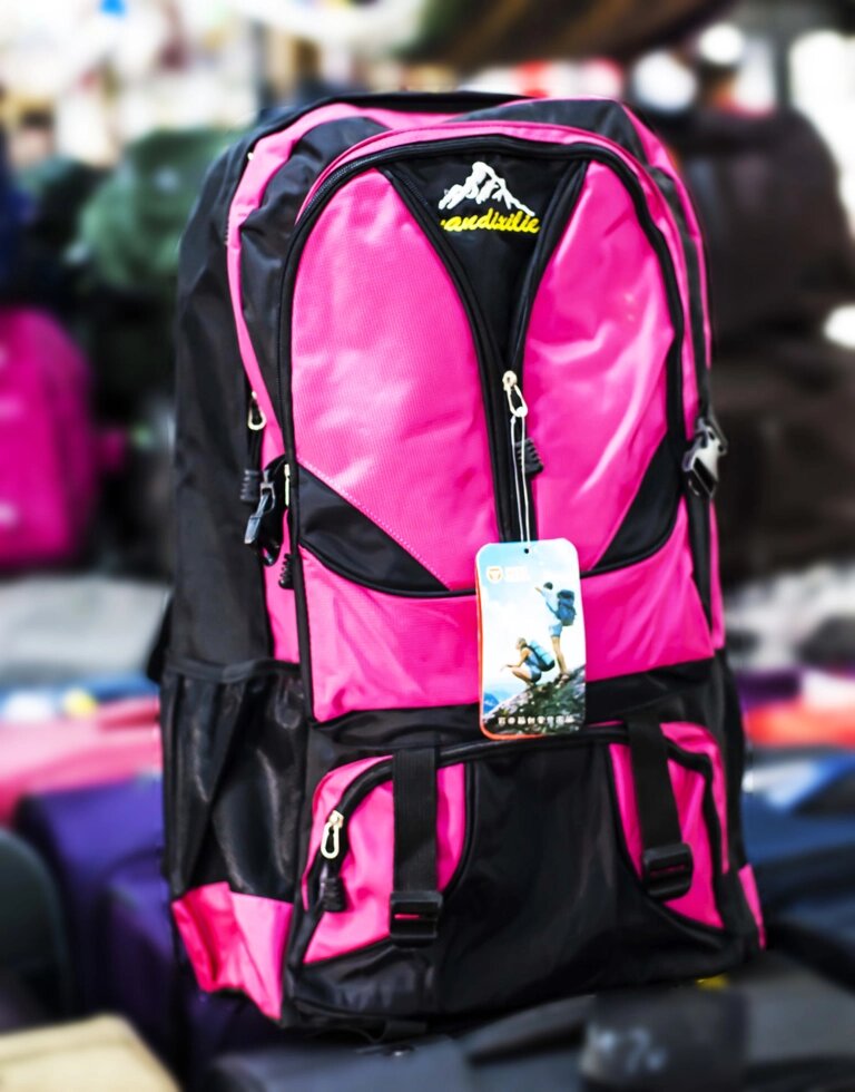 Туристический рюкзак "YANDIXILIE", (черный, с розовыми вставками) от компании Интернет-магазин VPROK_kz - фото 1