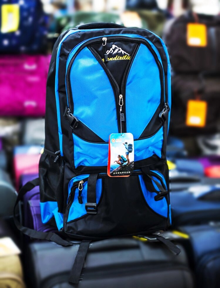 Туристический рюкзак "YANDIXILIE", (синий, с голубыми вставками) от компании Интернет-магазин VPROK_kz - фото 1