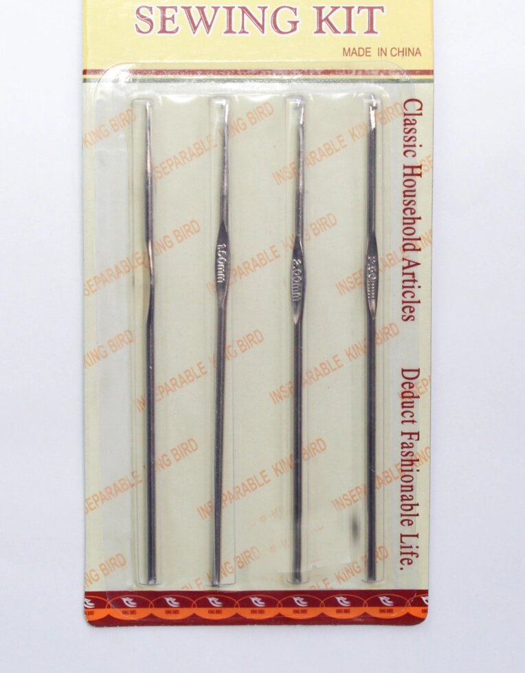 Вязальные крючки в наборе, 4 шт., 12 см от компании Интернет-магазин VPROK_kz - фото 1