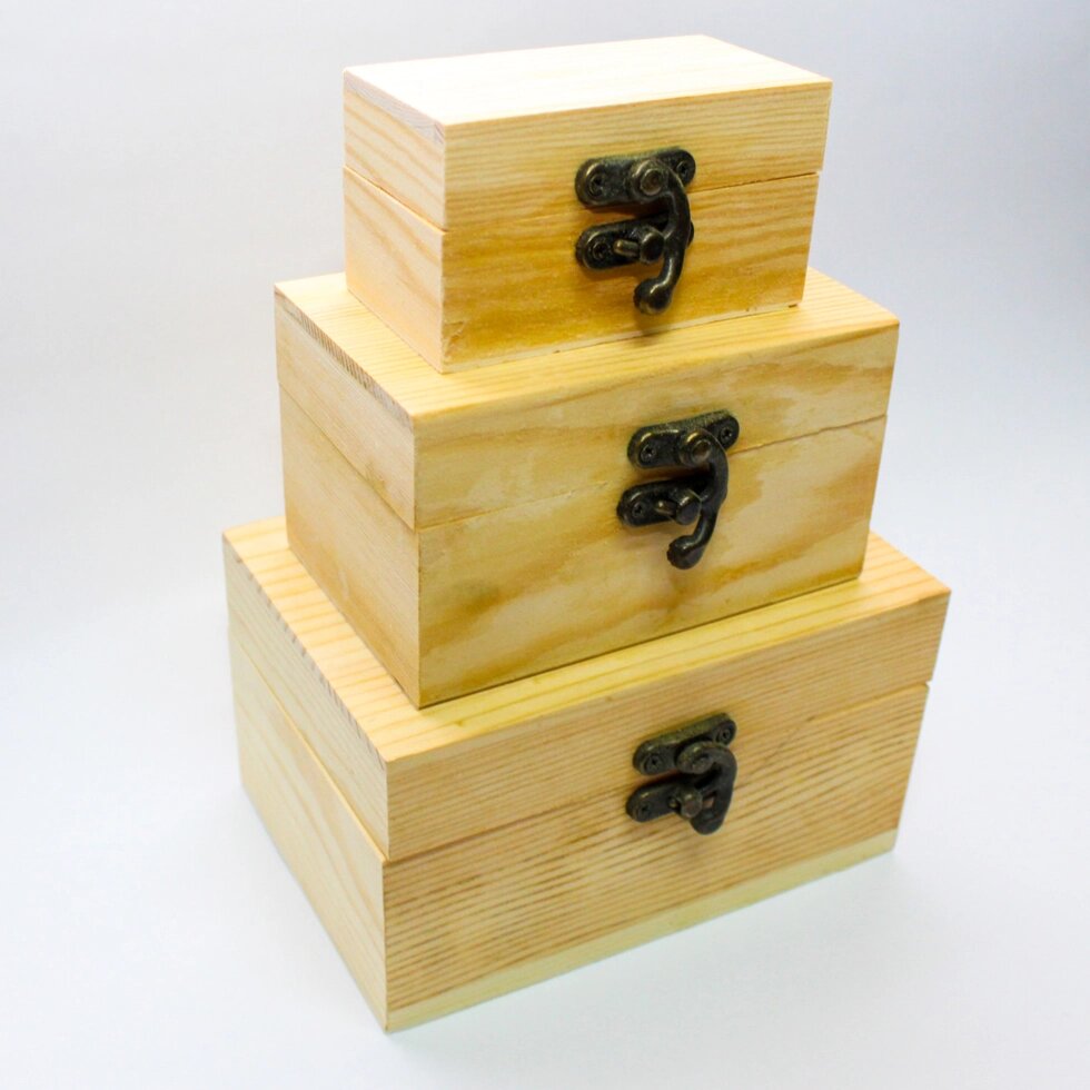 Заготовка для декора "Шкатулка-чемодан", деревянная, 3в1 от компании Интернет-магазин VPROK_kz - фото 1