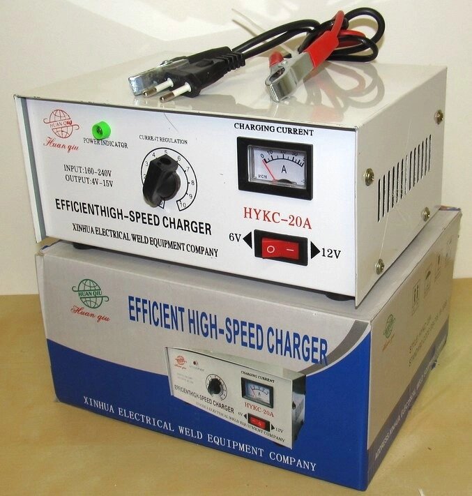 Зарядное устройство для аккумуляторов HYKC-20, 6/12В, 20А от компании Интернет-магазин VPROK_kz - фото 1