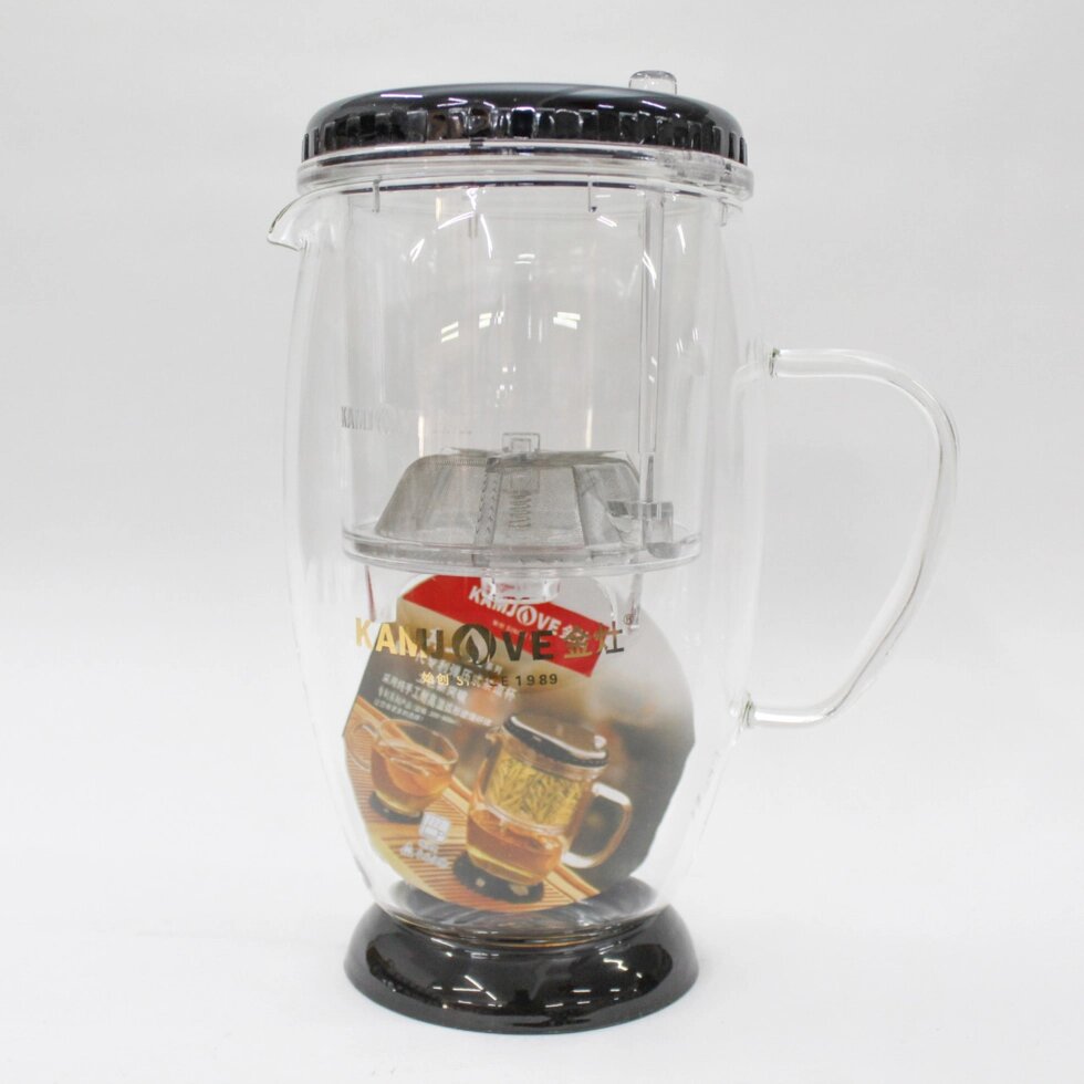 Заварочный чайник TP-390, стеклянный, 900 мл от компании Интернет-магазин VPROK_kz - фото 1