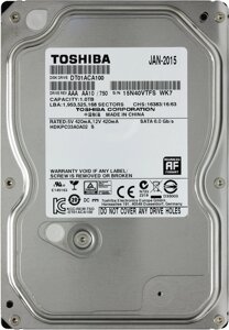 Жесткий диск "toshiba 1TB SATA III 32mb,6GB/s DT01ACA100 кор-25шт"