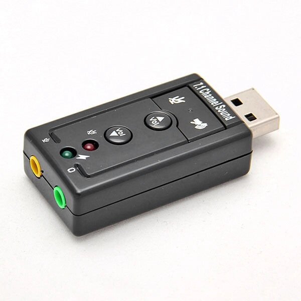 Звуковая карта "USB  Sound   Blaster  Support 3D  7.1 CH" от компании Интернет-магазин VPROK_kz - фото 1