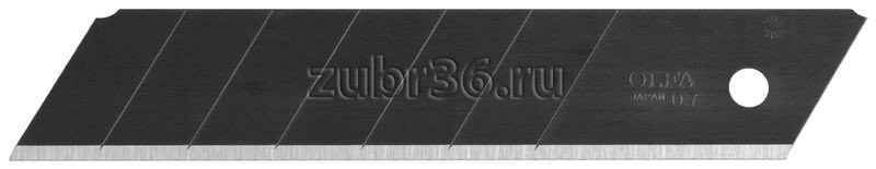 Лезвие OLFA "BLACK MAX" сегментированное, 5шт, 25х126х0,7мм от компании "LaROCHE Construction Services" строительная компания - фото 1