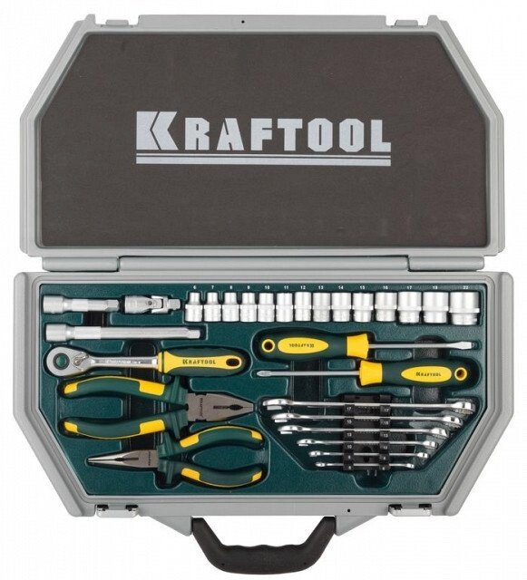 Набор инструментов KRAFTOOL "INDUSTRY" 28 предметов от компании "LaROCHE Construction Services" строительная компания - фото 1