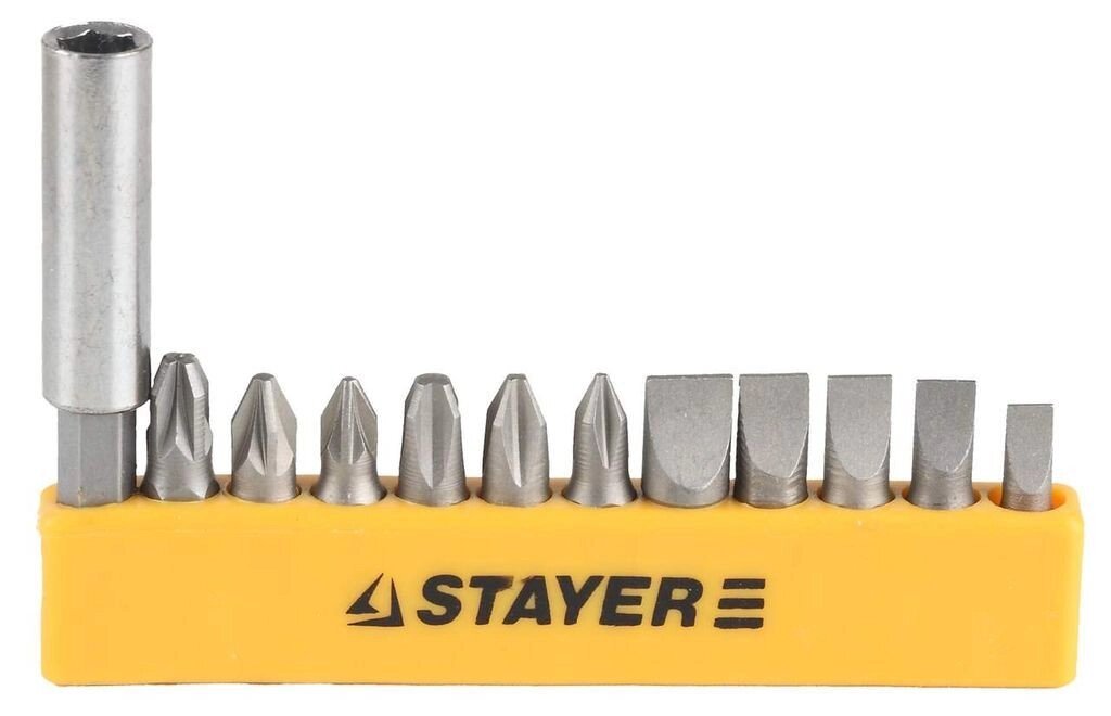 Набор STAYER Биты "MASTER" с магнитным держателем ,12 предметов от компании "LaROCHE Construction Services" строительная компания - фото 1