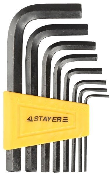 Набор STAYER Ключи "STANDARD" имбусовые, 2-10мм, 8 шт от компании "LaROCHE Construction Services" строительная компания - фото 1