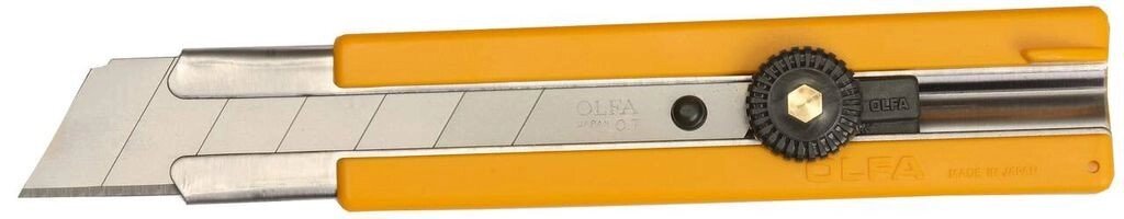 Нож OLFA с выдвижным лезвием, с резиновыми накладками, 25мм от компании "LaROCHE Construction Services" строительная компания - фото 1