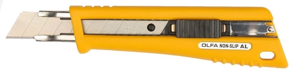 Нож OLFA с выдвижным лезвием, со специльным покрытием, автофиксатор, 18мм от компании "LaROCHE Construction Services" строительная компания - фото 1