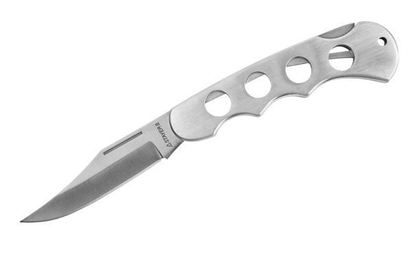 Нож STAYER складной, цельнометаллическая облегченная рукоятка, большой от компании "LaROCHE Construction Services" строительная компания - фото 1
