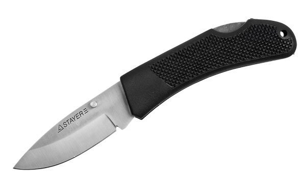 Нож STAYER складной с обрезиненной ручкой, средний от компании "LaROCHE Construction Services" строительная компания - фото 1