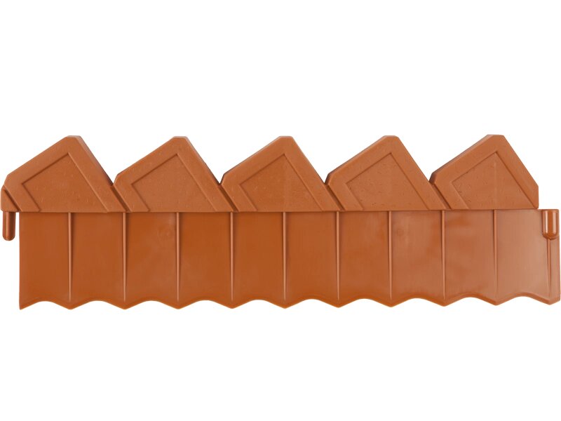 Ограждение GRINDA для клумб, цвет коричневый, 2 секции от компании "LaROCHE Construction Services" строительная компания - фото 1