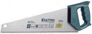 Ножовка KRAFTOOL "EXPERT" "BLITZ" закал прямой зуб S-RL, 7/8 TPI, 400мм