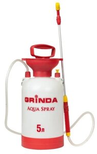Опрыскиватель садовый GRINDA "Aqua Spray", широкая горловина, устойчивое дно, алюминиевый удлинитель, 8л