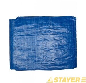 Тент-полотно«STAER» универсальный водонепроницаемый 90г/м. кв 3x5 синий—зеленый