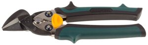 Ножницы KRAFTOOL "UNI-KRAFT" по твердому металлу, с двойной рычажной передачей, Cr-Mo, правые, 180мм