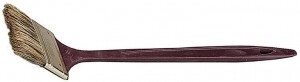 Кисть радиаторная угловая ЗУБР "УНИВЕРСАЛ-МАСТЕР", светлая натуральная щетина, деревянная ручка, 63мм