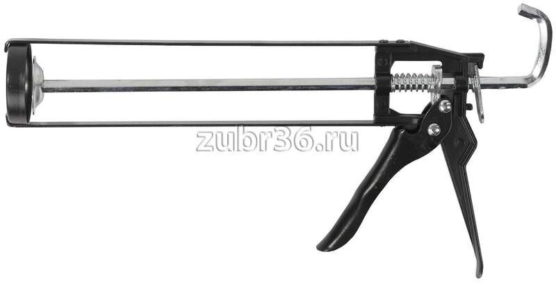 Пистолет ЗУБР "МАСТЕР" для герметиков, скелетный, шестигранный шток, 310мл от компании "LaROCHE Construction Services" строительная компания - фото 1