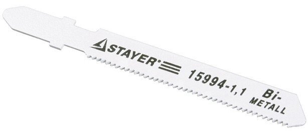 Полотна STAYER "PROFI" для эл/лобзика, Bi-Metall, по металлу (1,5-2мм), EU-хвост., шаг 1,4мм, 50мм, 3шт от компании "LaROCHE Construction Services" строительная компания - фото 1