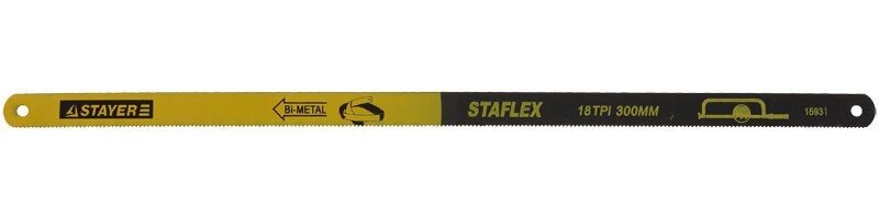 Полотно STAYER "STAYER-FLEX" PROFESSIONAL по металлу, биметаллическое, 18TPI, 300мм, 2шт от компании "LaROCHE Construction Services" строительная компания - фото 1