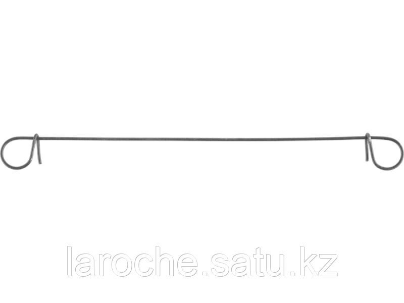Проволока ЗУБР "СТАНДАРТ" для вязки арматуры с кольцами, d=1,2мм, L=140мм, сумм d арматуры до 38мм, 1000шт от компании "LaROCHE Construction Services" строительная компания - фото 1
