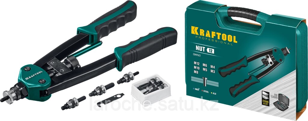 Резьбовые заклепочники двуручные Kraftool ″NUT-12″ от компании "LaROCHE Construction Services" строительная компания - фото 1