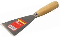 Шпательная лопатка ТЕВТОН c деревянной ручкой, 120мм