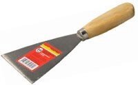 Шпательная лопатка ТЕВТОН c деревянной ручкой, 80мм от компании "LaROCHE Construction Services" строительная компания - фото 1