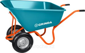 Тачка GRINDA садовая, с ударопрочным пластиковым кузовом серия «PRO Line»
