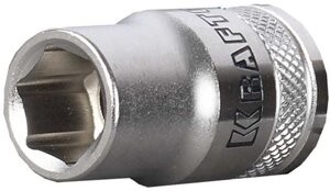 Торцовая головка kraftool "industrie qualitat", cr-V, FLANK, хромосатинированная, 1/2", 11 мм